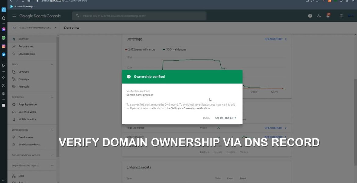 Check Domain Ownership via DNS Record – Add TXT Record (Best Tutorial) 2021

 Video Tutorial DreamHost