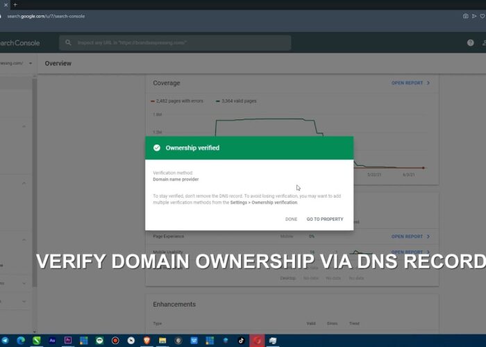 Check Domain Ownership via DNS Record – Add TXT Record (Best Tutorial) 2021

 Video Tutorial DreamHost