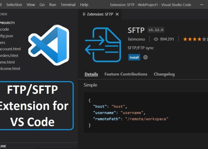 Connect to the FTP/SFTP server using Visual Studio Code and the SFTP extension

 Video Tutorial DreamHost