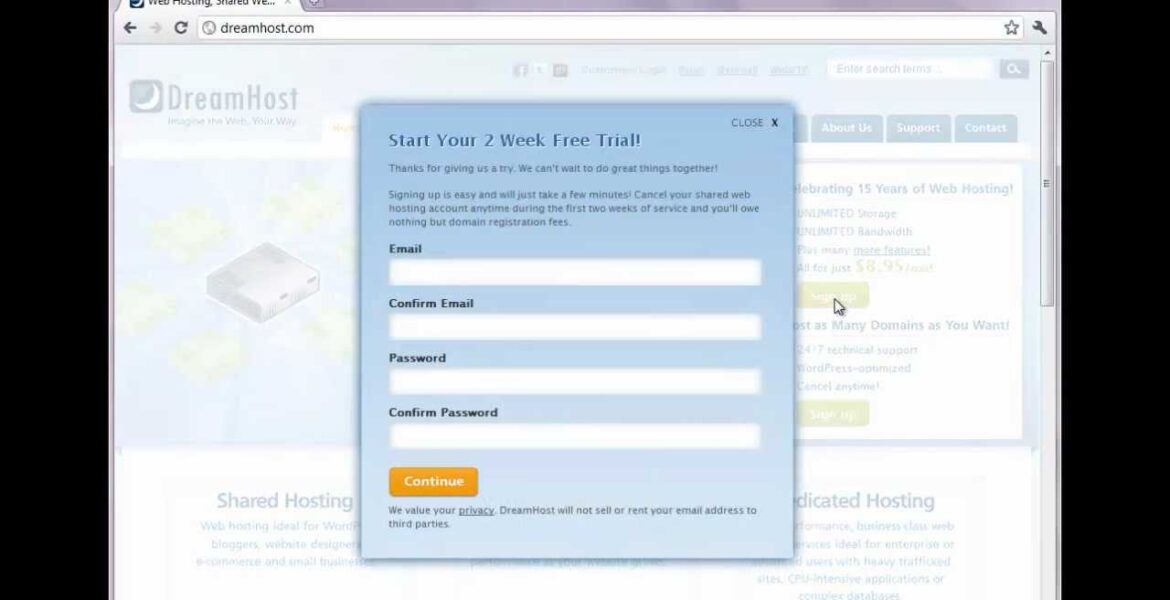 DreamHost Tutorial – Where to Enter Promo Code?

 Video Tutorial DreamHost