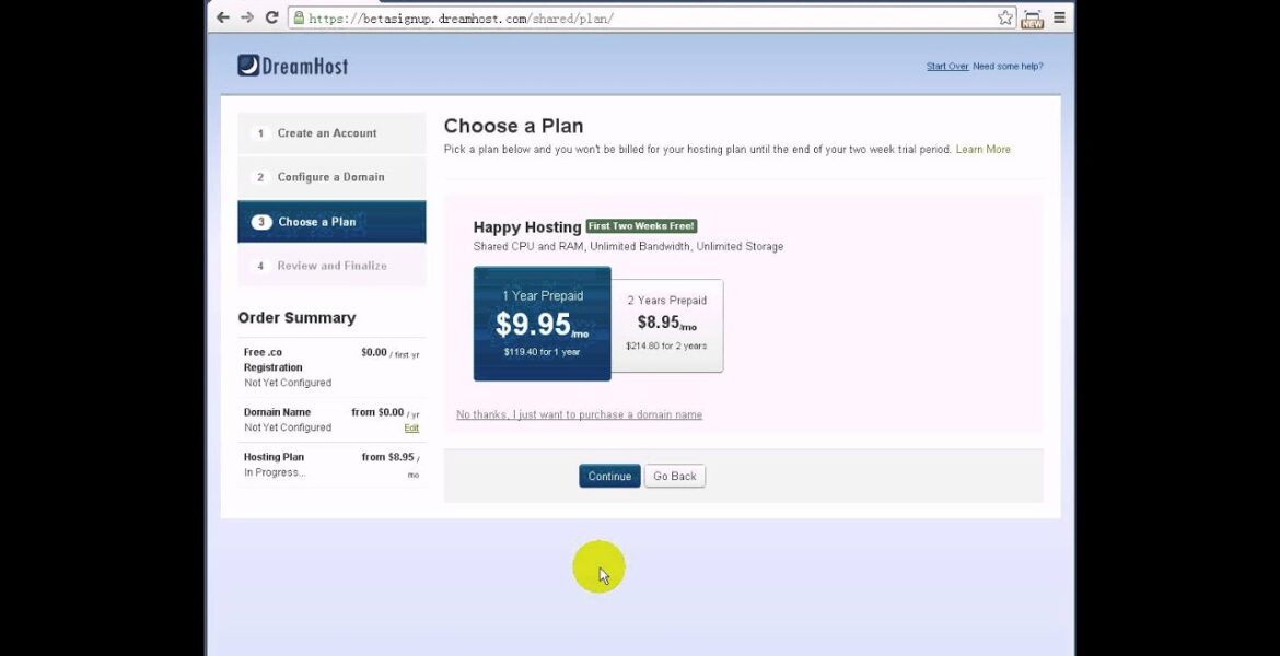 DreamHost Tutorial – Where to Enter Promo Code – 97YES ($97 Off)

 Video Tutorial DreamHost