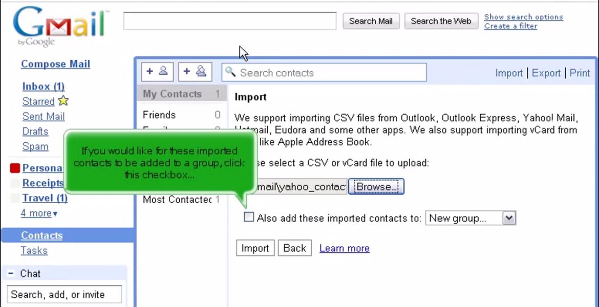 Gmail: How to import contacts into Gmail

 Video Tutorial Hostpapa