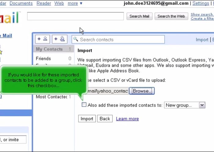 Gmail: How to import contacts into Gmail

 Video Tutorial Hostpapa