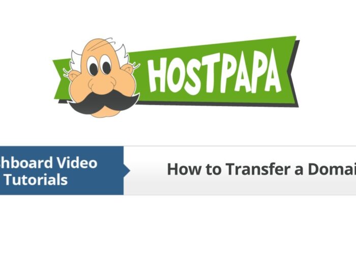 HostPapa Dashboard: How to Transfer a Domain

 Video Tutorial Hostpapa