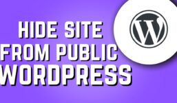 How to Hide a WordPress Site from the Public!  (Fast and easy)

 Video Tutorial DreamHost