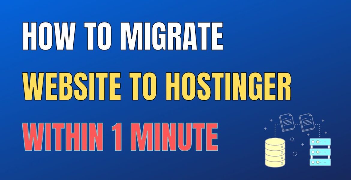 How to Migrate a Website to Hostinger Hosting in 1 Minute

 Video Tutorial DreamHost