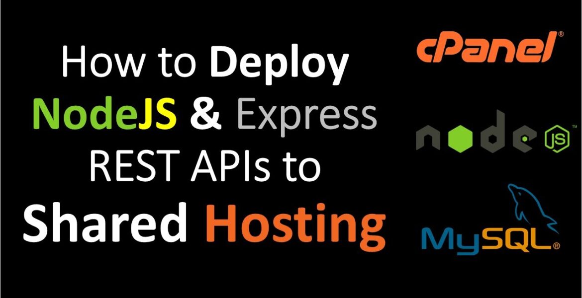 How to deploy Nodejs and Express REST APIs for shared hosting including database

 Video Tutorial DreamHost