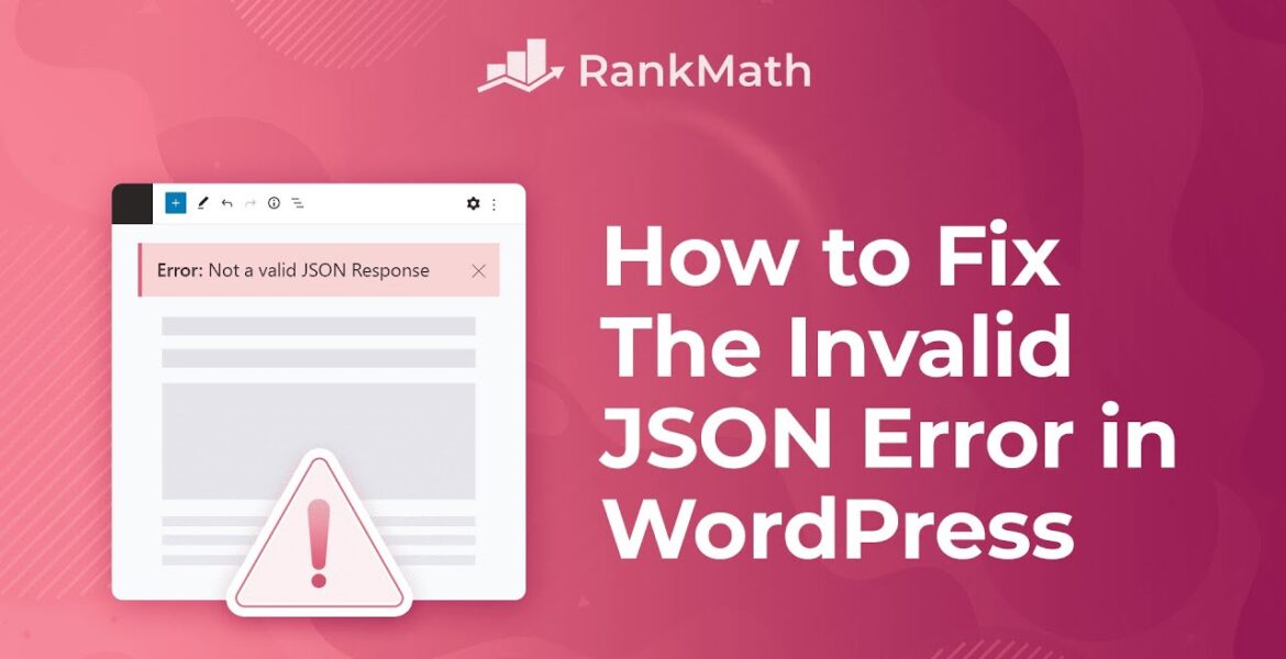 How to fix invalid JSON error in WordPress?

 Video Tutorial DreamHost