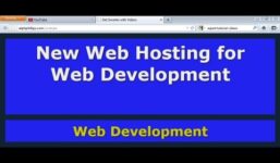 New web hosting for web development

 Video Tutorial DreamHost