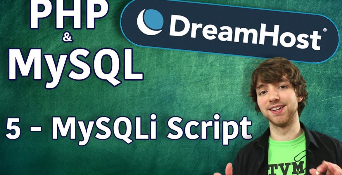 PHP MySQL in DreamHost Tutorial 5 – Coding our MySQLi script

 Video Tutorial DreamHost