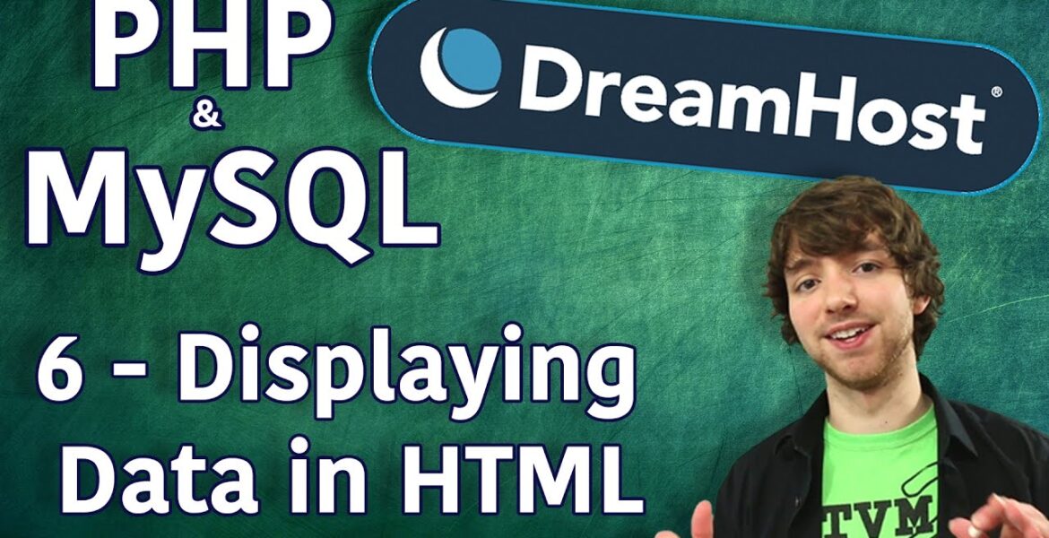 PHP MySQL in DreamHost Tutorial 6 – Display database data in HTML

 Video Tutorial DreamHost