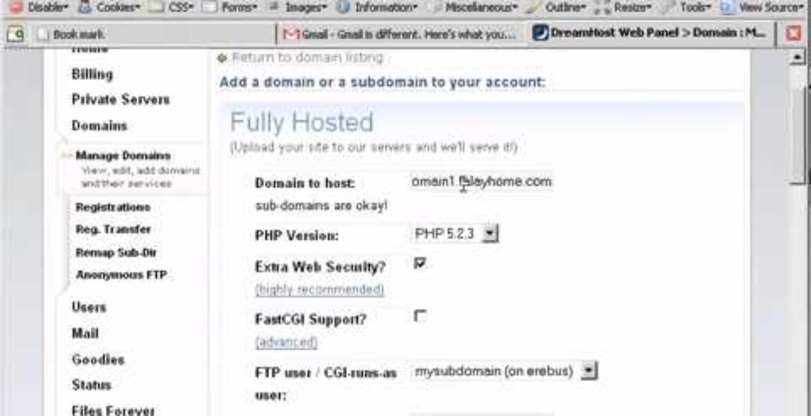 TUTORIAL Add subdomain on DreamHost 2 [WITH PROMO COUPON]

 Video Tutorial DreamHost