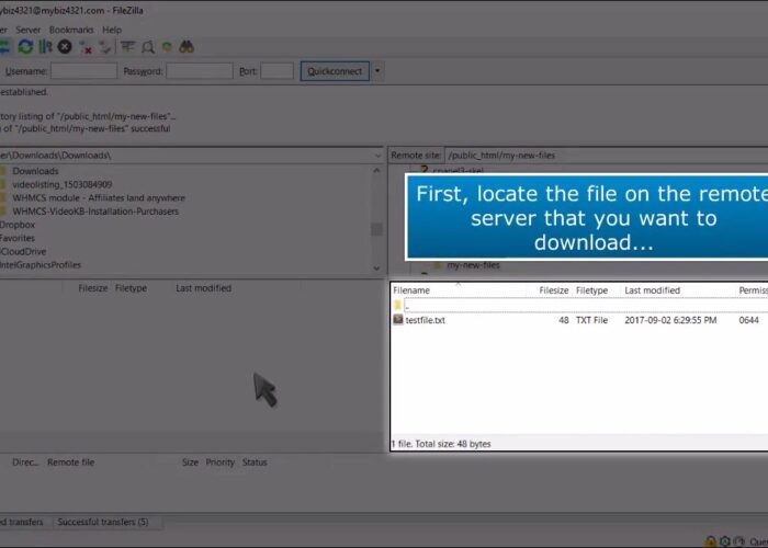 FTP: How to download files with FileZilla

 Video Tutorial Hostpapa