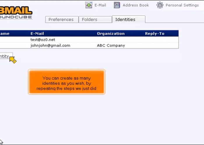 RoundCube: How to use multiple identities

 Video Tutorial Hostpapa