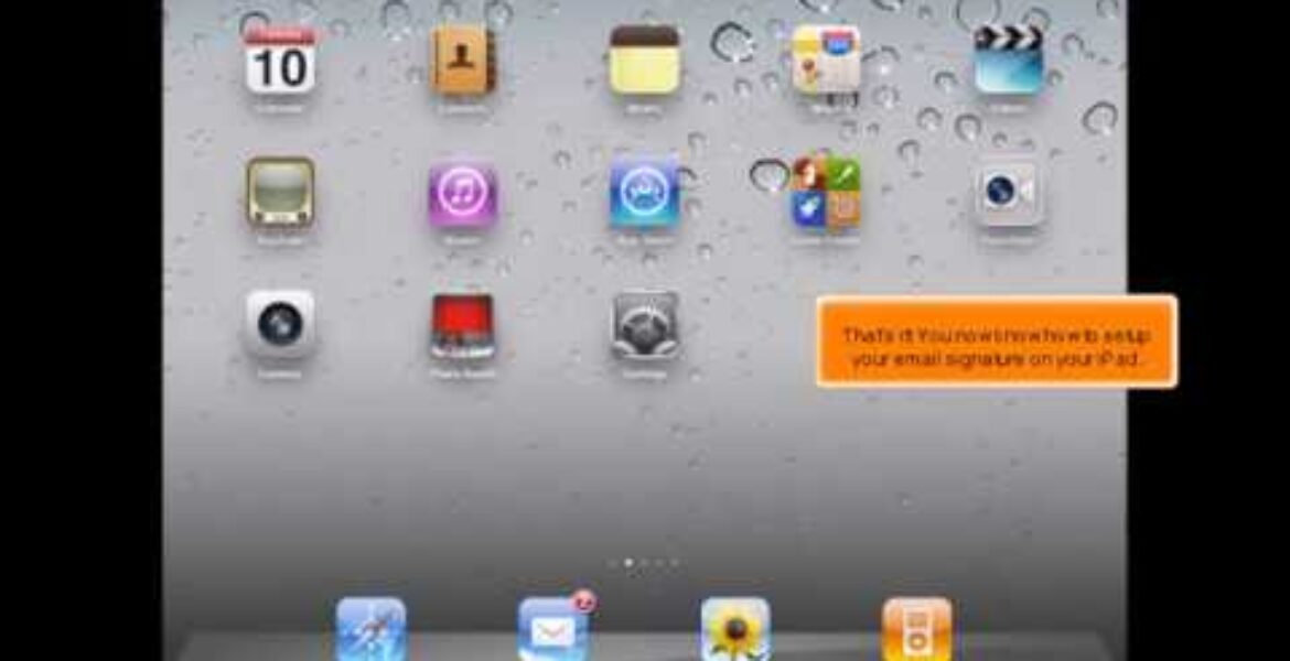 iPad: How to set up your email signature

 Video Tutorial Hostpapa