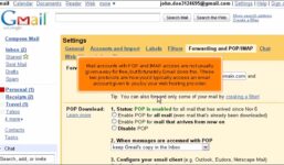 Gmail: How to configure forwarding and POP/IMAP access

 Video Tutorial Hostpapa