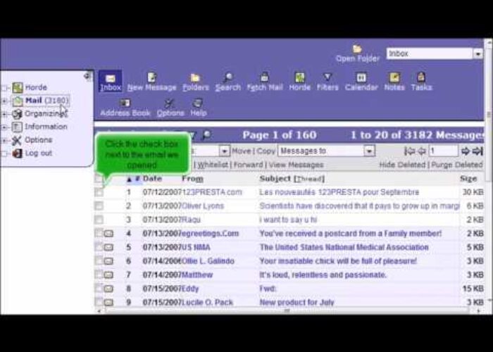 Horde: How to open an email message

 Video Tutorial Hostpapa