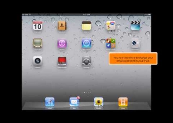 iPad: How to change your email password

 Video Tutorial Hostpapa