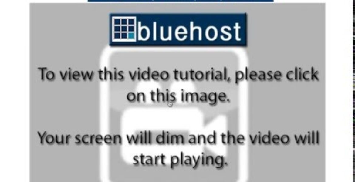 bluehost tutorial