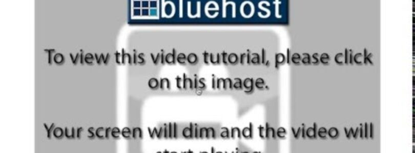 bluehost tutorial